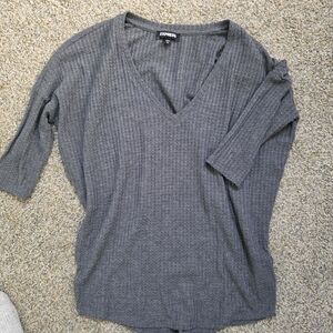 Express Charcoal Knit Sweater